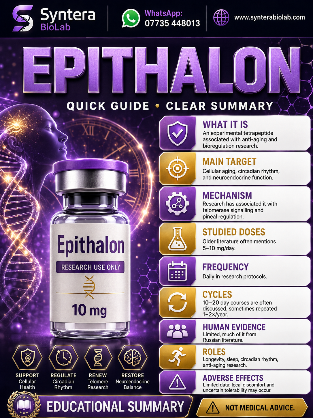 Epitalon — Syntera BioLab catalogue