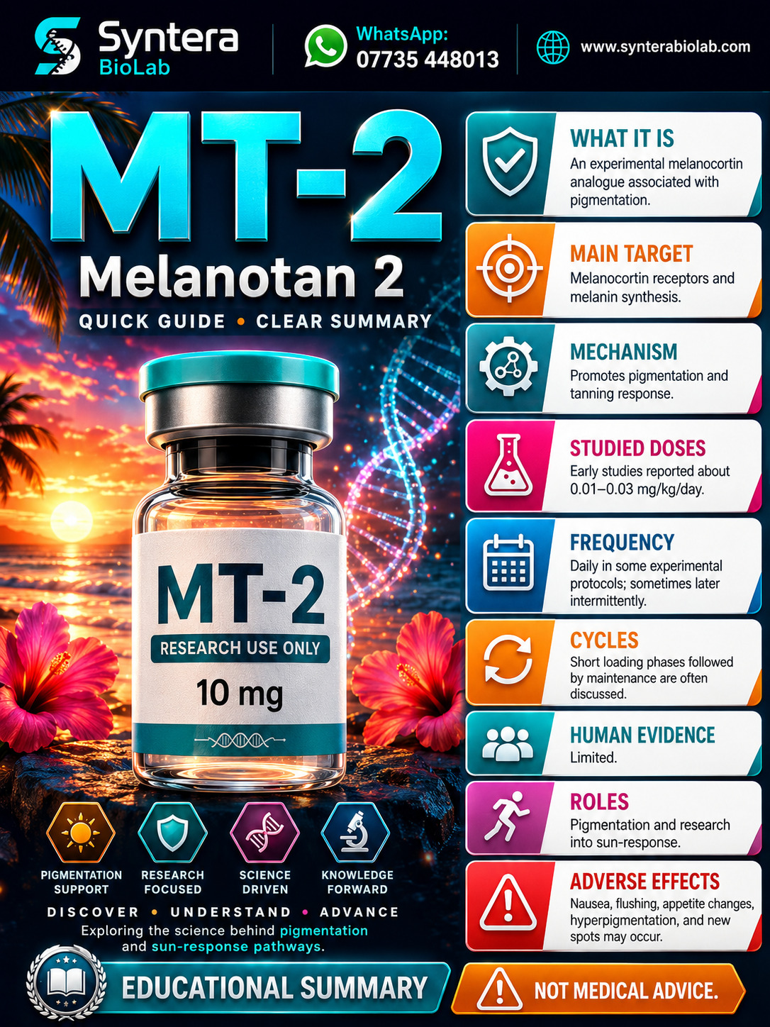 Melanotan II — Syntera BioLab catalogue