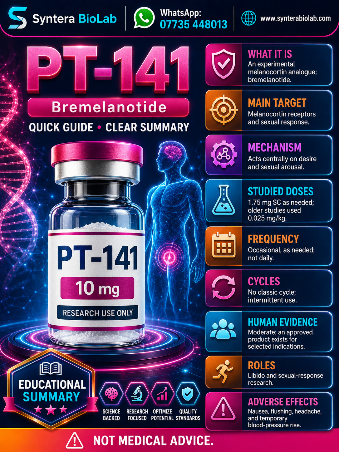 PT-141 / Bremelanotide — Syntera BioLab catalogue