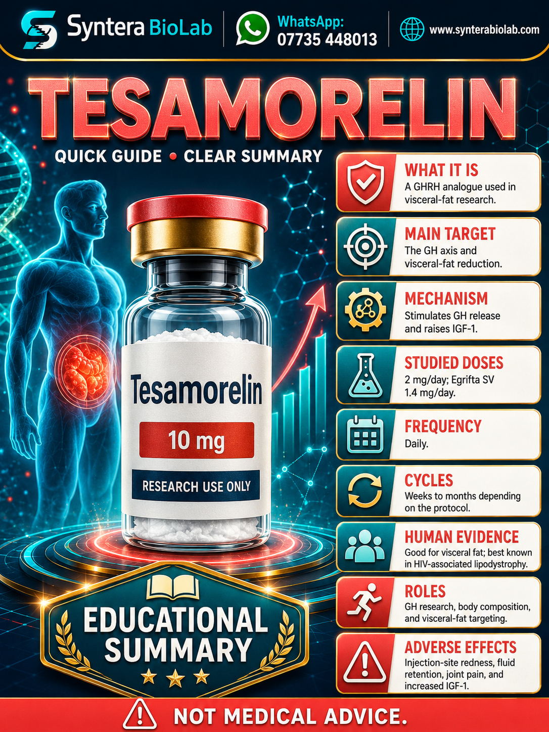 Tesamorelin — Syntera BioLab catalogue